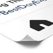 Trouwfoto Poster Sociale Media Stijl (Hoek)