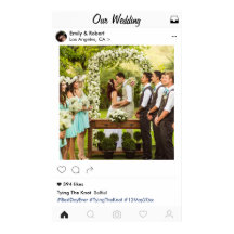 Trouwfoto Poster Sociale Media Stijl