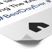 Trouwfoto Poster Sociale Media Stijl (Hoek)