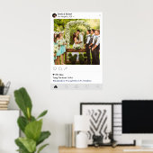 Trouwfoto Poster Sociale Media Stijl (Thuiskantoor)