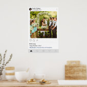 Trouwfoto Poster Sociale Media Stijl (Keuken)