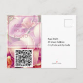 Trouwfoto QR Cd Save the Date Briefkaart (Achterkant)