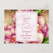 Trouwfoto QR Cd Save the Date Briefkaart (Voorkant)