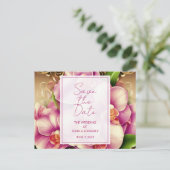 Trouwfoto QR Cd Save the Date Briefkaart (Staand voorkant)