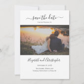 Trouwfoto QR-code Save The Date  (Voorkant)