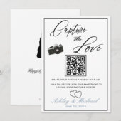 Trouwfoto QR-teken Informatiekaartje (Voorkant / Achterkant)