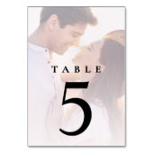 Trouwfoto Receptie Tafelnummer (Achterkant)