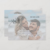 Trouwfoto  RSVP kaartje (Voorkant / Achterkant)