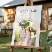 Trouwfoto Ruw Bevroren Bruiloft Feest Welkom Acryl Bord