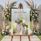 Trouwfoto Ruw Bevroren Bruiloft Feest Welkom Acryl Bord