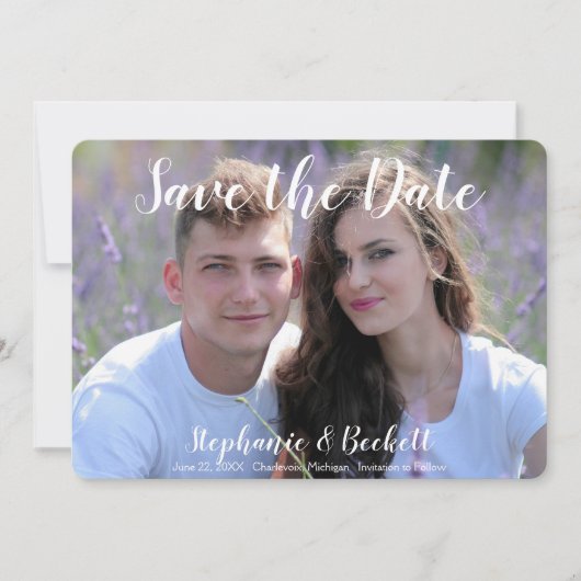 Trouwfoto Save The Date (Voorkant)