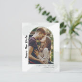 Trouwfoto Save the Date Aankondigingskaart (Staand voorkant)