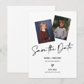 Trouwfoto Save the Date Kaart (Voorkant / Achterkant)