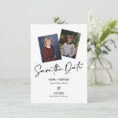 Trouwfoto Save the Date Kaart (Staand voorkant)