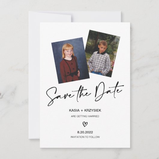 Trouwfoto Save the Date Kaart (Voorkant)