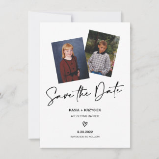 Trouwfoto Save the Date Kaart