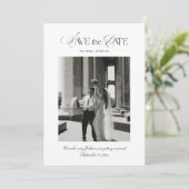 Trouwfoto 'Save the Date' Kaart (Staand voorkant)