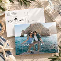 Trouwfoto 'Save the Date' voor een huwelijksfeest