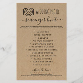 Trouwfoto Schatzoekersjacht I Spy Game Kraft Flyer