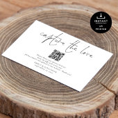 Trouwfoto Sign QR Code Capture the Love Poster