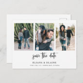 Trouwfoto Sla het Briefkaart van de datumaankondig (Voorkant / Achterkant)