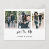 Trouwfoto Sla het Briefkaart van de datumaankondig (Voorkant)