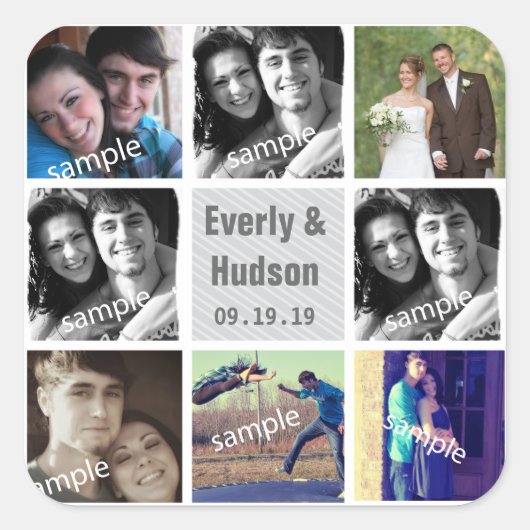 Trouwfoto Stickers (Voorkant)