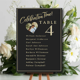 Trouwfoto Stoelenindeling Kaarten Feesttijd