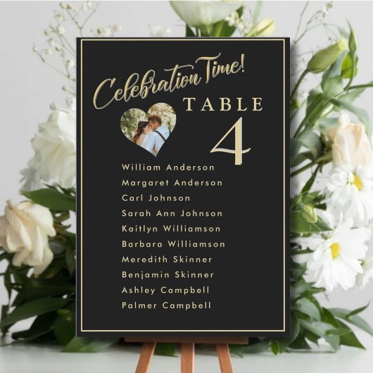 Trouwfoto Stoelenindeling Kaarten Feesttijd