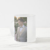 Trouwfoto toevoegen Aanpassen Matglas Koffiemok (Voorkant links)