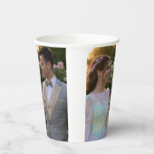 Trouwfoto toevoegen Aanpassen Papieren Bekers (Links)