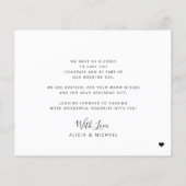 Trouwfoto typografie voor budget bruiloften bedank flyer (Achterkant)