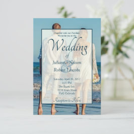 Trouwfoto uitnodiging