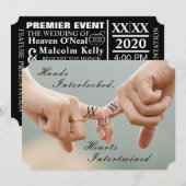 Trouwfoto Uitnodiging (Voorkant / Achterkant)