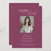 Trouwfoto uitnodiging vrijgezellenfeest bruid (Voorkant / Achterkant)