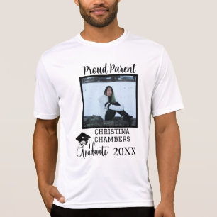 Trouwfoto van afgestudeerde ouder en jaar t-shirt