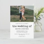 trouwfoto voor schrijfmachines kaart (Staand voorkant)