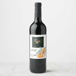 Trouwfoto Wijn Etiket