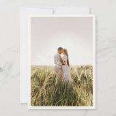 Trouwfoto wildbloem Save the Date kaart (Achterkant)