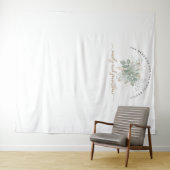 Trouwfoto Witte Achtergrond Loof Namen Wandkleed (In Situ (horizontaal))