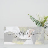 Trouwfoto Zakelijk Cadeaubon Elegant (Staand voorkant)