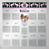 Trouwfoto zitplaatsenkaart poster (Voorkant)