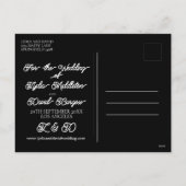 Trouwfoto zwart wit Bewaar de datum Feestdagenkaart (Achterkant)