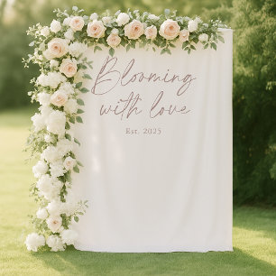 Trouwfotobackdrop 'Tepelend van Liefde' Wandkleed