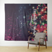 Trouwfotocabine Achtergrond Bloem Slinger Lichtjes Wandkleed (In Situ (horizontaal))