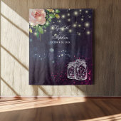 Trouwfotocabine Achtergrond Chic Bloemig Metselpot Wandkleed