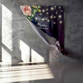 Trouwfotocabine Achtergrond Chic Bloemig Metselpot Wandkleed