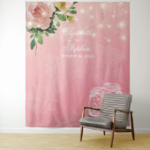 Trouwfotocabine Achtergrond Chic Bloemstuk Metselw Wandkleed (In situ)