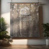 Trouwfotocabine Achtergrond Houten Metselaars Pot  Wandkleed