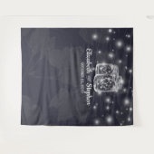 Trouwfotocabine Achtergrond Mason Jar Lichten Wandkleed (Voorkant (horizontaal))